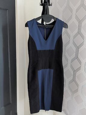 chinese dress ladies BCBGMaxazria Size 10 Dalia Black and Nude Lace Dress  FABULUX